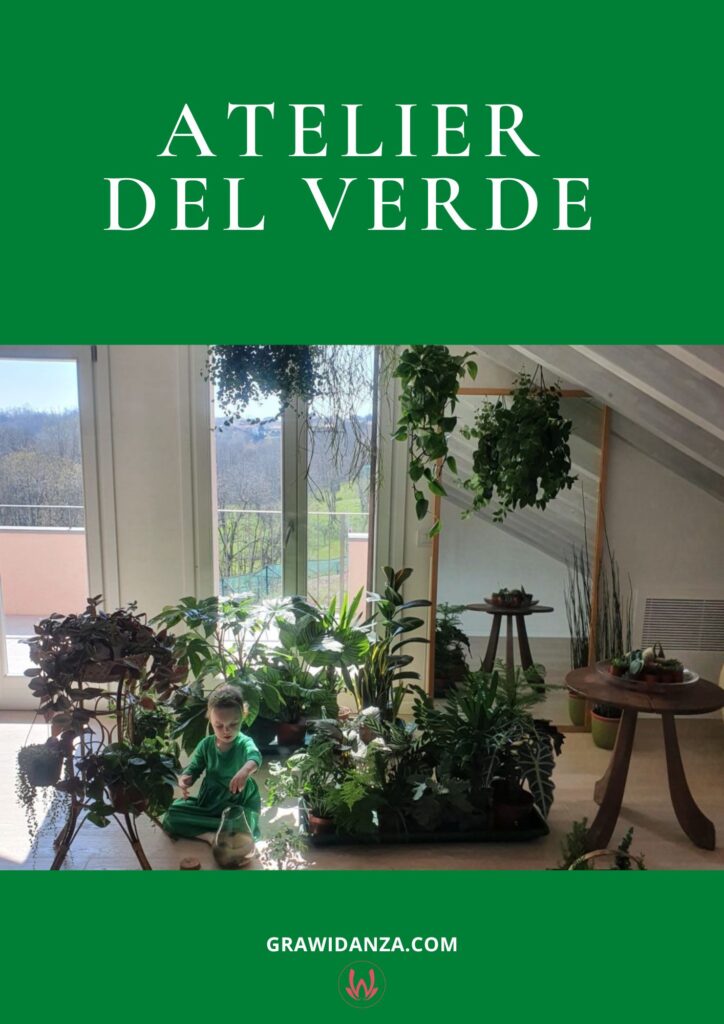 Copertina della guida in PDF Atelier del Verde per bambini a casa