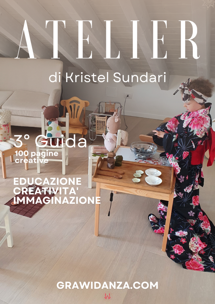 Copertina della Guida 3 degli Atelier di Kristel Sundari con laboratori Snoezelen, spiritualità e carta